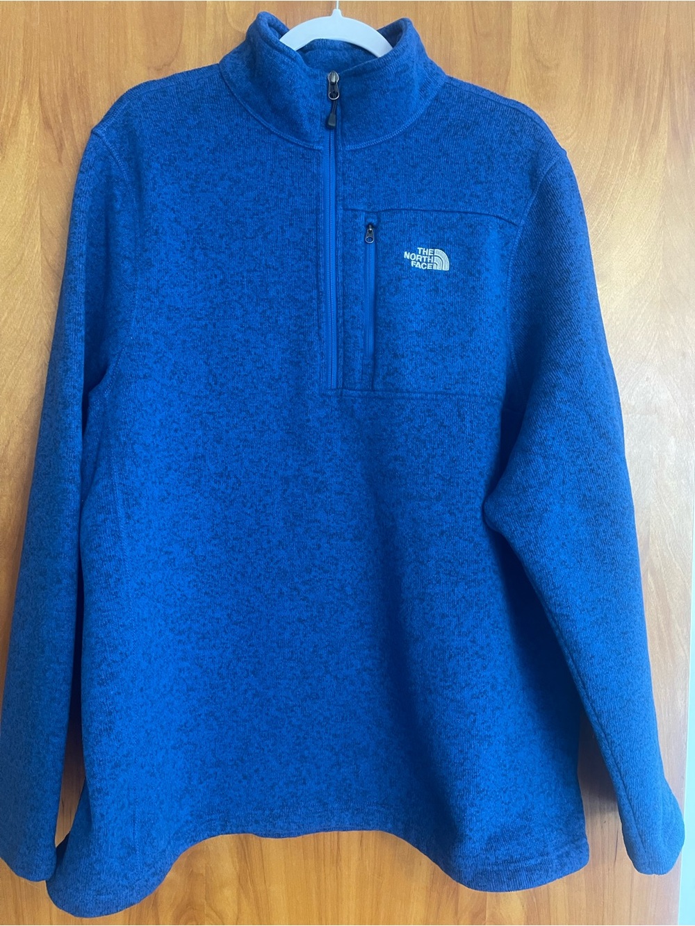 The North Face Royal Blue Heathered Quarter-Zip Fleece
